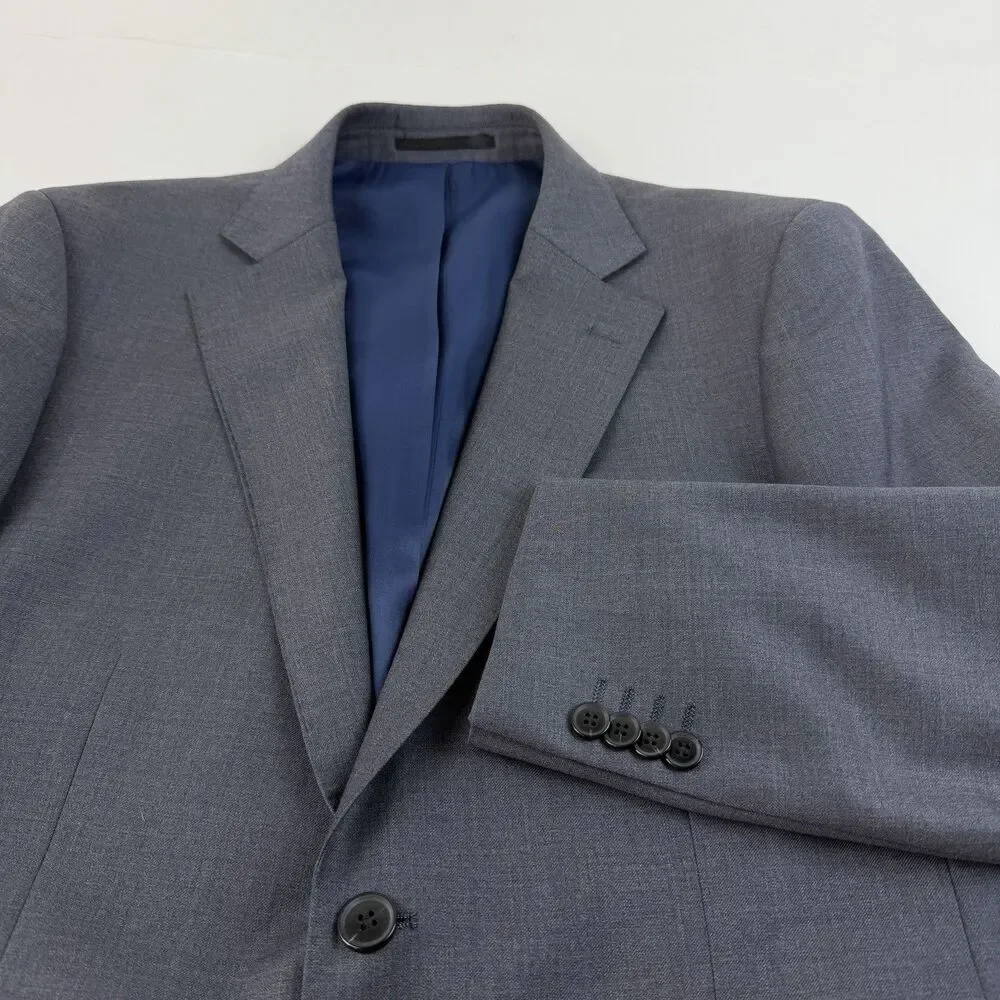 Combatant Gentlemen Grey Blazer Mens 40R Wool Suit Jacket Double Vent Sportcoat